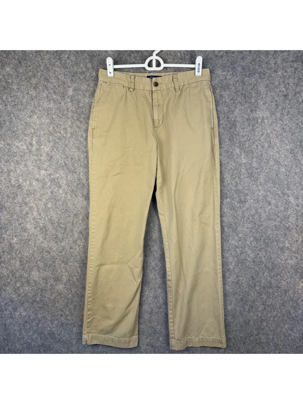 Polo Ralph Lauren Flat Front Khaki Chino Pants Boy’s Size 28 x 28 16 782